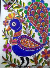 Peacock Mithila Art