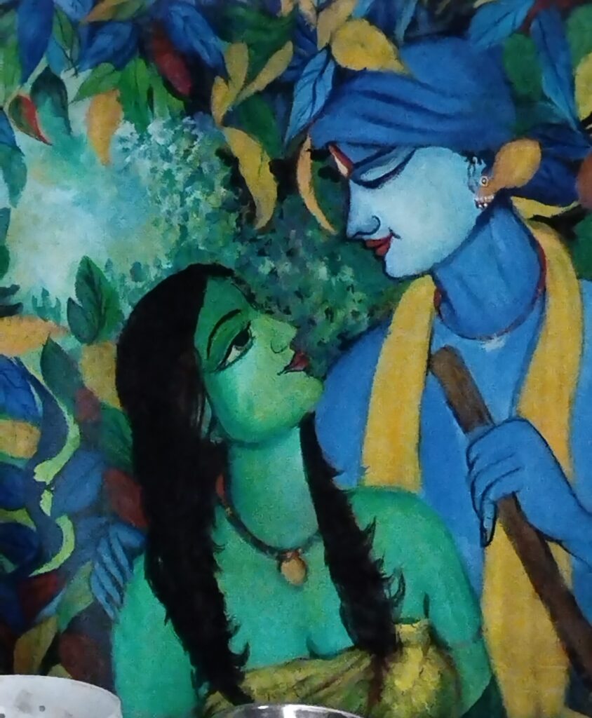 Radha Krishana painting create by me