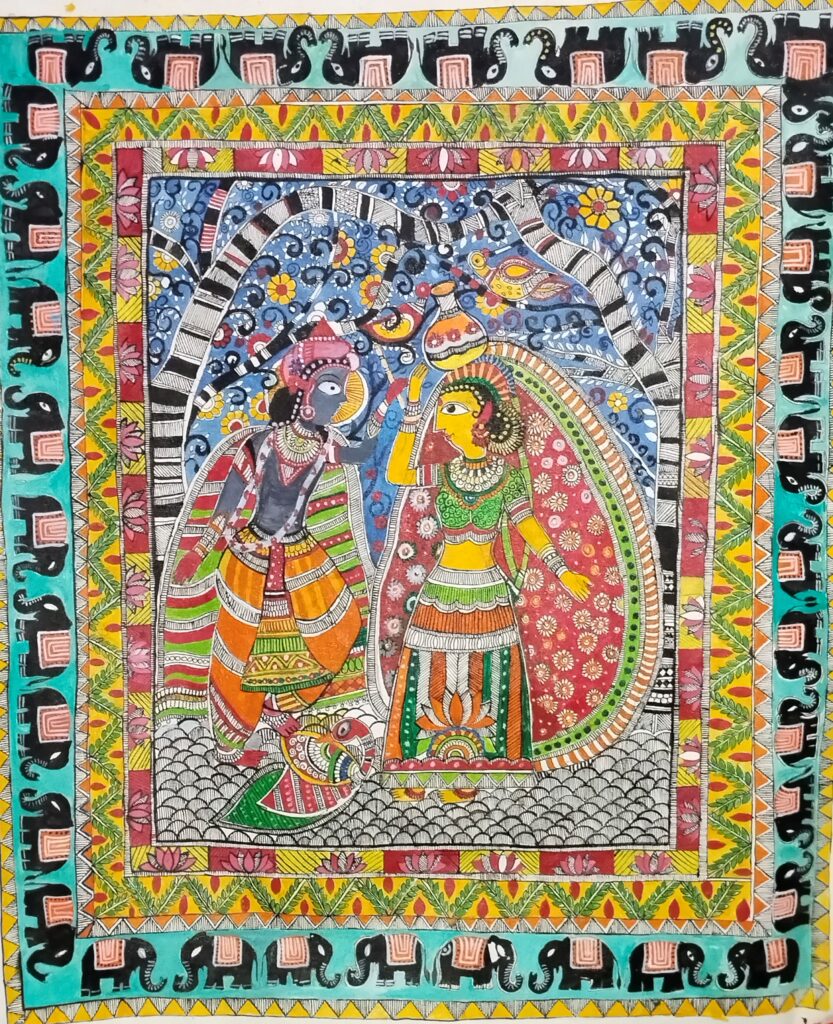 Radha Krishna painting